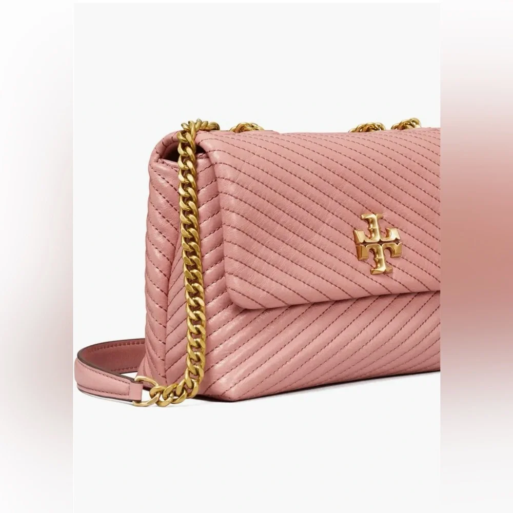 ❌SOLD❤️Tory Burch NWT Small Kira Moto Quilted Convertible Shoulder Bag - Picture 4 of 6